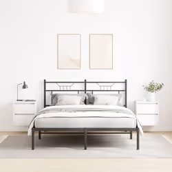 vidaXL Wall-mounted Bedside Cabinets 2 pcs White 38x34x40 cm bedside table