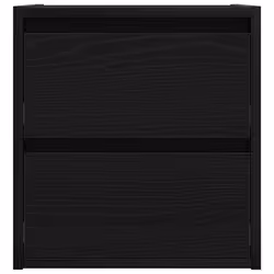 vidaXL Wall-mounted Bedside Cabinet Black Oak 38x34x40 cm bedside table - Additional view 5