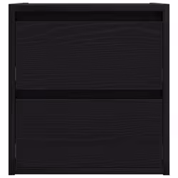 vidaXL Wall-mounted Bedside Cabinets 2 pcs Black Oak 38x34x40 cm bedside table - Additional view 6