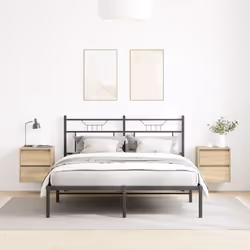vidaXL Wall-mounted Bedside Cabinets 2 pcs Sonoma Oak 38x34x40 cm