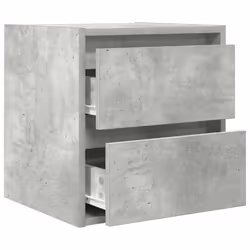 vidaXL Wall-mounted Bedside Cabinet Concrete Grey 38x34x40 cm bedside table - Additional view 4