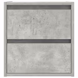 vidaXL Wall-mounted Bedside Cabinet Concrete Grey 38x34x40 cm bedside table - Additional view 5