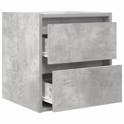 vidaXL Wall-mounted Bedside Cabinets 2 pcs Concrete Grey 38x34x40 cm - Additional view 5