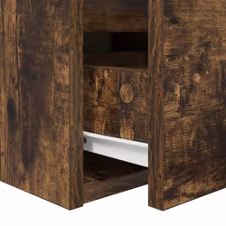 vidaXL Wall-mounted Bedside Cabinet Smoked Oak 38x34x40 cm bedside table - Additional view 9