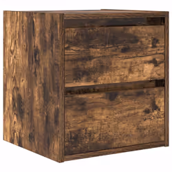 vidaXL Wall-mounted Bedside Cabinets 2 pcs Smoked Oak 38x34x40 cm - Additional view 4
