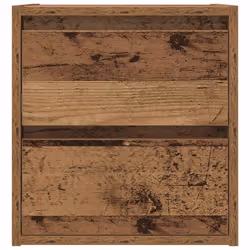 vidaXL Wall-mounted Bedside Cabinet Old Wood 38x34x40 cm bedside table - Additional view 5