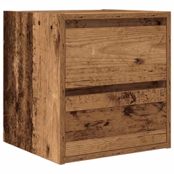 vidaXL Wall-mounted Bedside Cabinets 2 pcs Old Wood 38x34x40 cm bedside table - Additional view 4