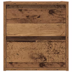 vidaXL Wall-mounted Bedside Cabinets 2 pcs Old Wood 38x34x40 cm bedside table - Additional view 6