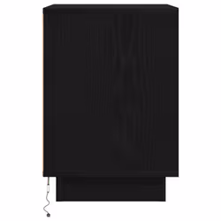 vidaXL Bedside Cabinets with LED LightsÂ 2 pcs Brown Oak 38x34x50 cm - black - Additional view 8