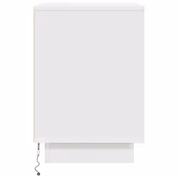 VidaXL 861283 nightstand/bedside table 2 drawer(s) White - Additional view 7