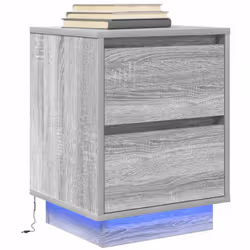 VidaXL 861293 nightstand/bedside table 2 drawer(s) Oak