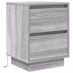 VidaXL 861293 nightstand/bedside table 2 drawer(s) Oak