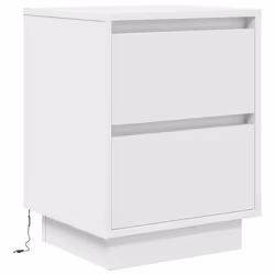 VidaXL 861301 nightstand/bedside table 3 drawer(s) White