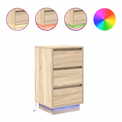 VidaXL 861303, Oak, 3 drawer(s), Wood, 60 kg, 5 kg, 380 mm
