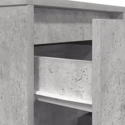 vidaXL Bedside Cabinets with LED LightsÂ 2 pcs Black 38x34x50 cm bedside table - concrete grey, 38 x 34 x 65 cm/ 1 pcs - Additional view 9
