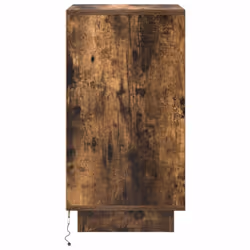 vidaXL Bedside Cabinets with LED LightsÂ 2 pcs Black 38x34x50 cm bedside table - smoked oak, 38 x 34 x 65 cm/ 1 pcs - Additional view 7