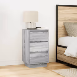 VidaXL 861306 nightstand/bedside table 3 drawer(s) Oak - Additional view 4