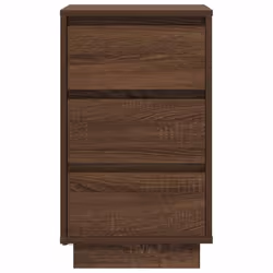 vidaXL Bedside Cabinets with LED LightsÂ 2 pcs Black 38x34x50 cm bedside table - brown oak, 38 x 34 x 65 cm/ 1 pcs - Additional view 6