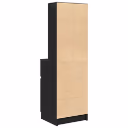 vidaXL Bedside Cabinet Grey Sonoma 39x35x125 cm Engineered Wood bedside table - black - Additional view 7