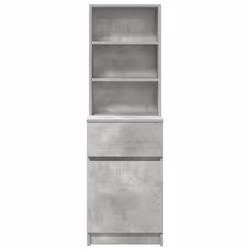 vidaXL Bedside Cabinet Grey Sonoma 39x35x125 cm Engineered Wood bedside table - concrete grey - Additional view 5