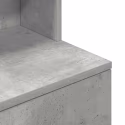 vidaXL Bedside Cabinet Grey Sonoma 39x35x125 cm Engineered Wood bedside table - concrete grey - Additional view 9