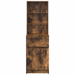 vidaXL Bedside Cabinet Grey Sonoma 39x35x125 cm Engineered Wood bedside table - smoked oak - Additional view 5