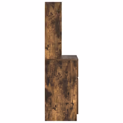 vidaXL Bedside Cabinet Grey Sonoma 39x35x125 cm Engineered Wood bedside table - smoked oak - Additional view 6
