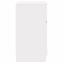 vidaXL Bedside Cabinet Grey Sonoma 39x35x65 cm Engineered Wood bedside table - white, 1 pcs - Additional view 6