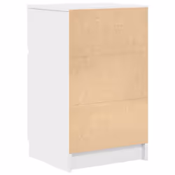 vidaXL Bedside Cabinet Grey Sonoma 39x35x65 cm Engineered Wood bedside table - white, 1 pcs - Additional view 7
