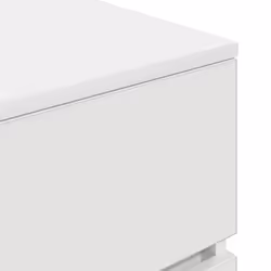 vidaXL Bedside Cabinet Grey Sonoma 39x35x65 cm Engineered Wood bedside table - white, 1 pcs - Additional view 9