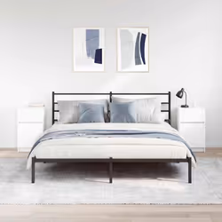 vidaXL Bedside Cabinet Grey Sonoma 39x35x65 cm Engineered Wood bedside table - white, 2 pcs
