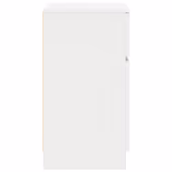 vidaXL Bedside Cabinet Grey Sonoma 39x35x65 cm Engineered Wood bedside table - white, 2 pcs - Additional view 7