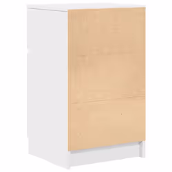 vidaXL Bedside Cabinet Grey Sonoma 39x35x65 cm Engineered Wood bedside table - white, 2 pcs - Additional view 8