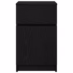 vidaXL Bedside Cabinet Grey Sonoma 39x35x65 cm Engineered Wood bedside table - black, 1 pcs - Additional view 5