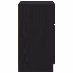 vidaXL Bedside Cabinet Grey Sonoma 39x35x65 cm Engineered Wood bedside table - black, 2 pcs - Additional view 7