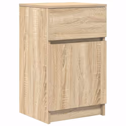 vidaXL Bedside Cabinet Grey Sonoma 39x35x65 cm Engineered Wood bedside table - sonoma oak, 1 pcs