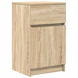 vidaXL Bedside Cabinet Grey Sonoma 39x35x65 cm Engineered Wood bedside table - sonoma oak, 1 pcs