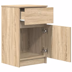 vidaXL Bedside Cabinet Grey Sonoma 39x35x65 cm Engineered Wood bedside table - sonoma oak, 2 pcs - Additional view 5