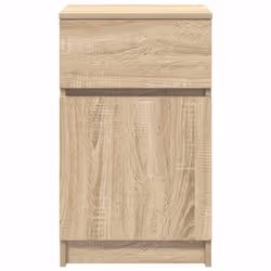 vidaXL Bedside Cabinet Grey Sonoma 39x35x65 cm Engineered Wood bedside table - sonoma oak, 2 pcs - Additional view 6