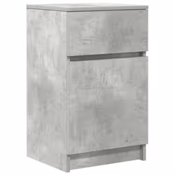 vidaXL Bedside Cabinet Grey Sonoma 39x35x65 cm Engineered Wood bedside table - concrete grey, 1 pcs