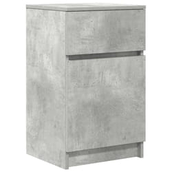 vidaXL Bedside Cabinet Grey Sonoma 39x35x65 cm Engineered Wood bedside table - concrete grey, 1 pcs
