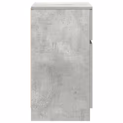 vidaXL Bedside Cabinet Grey Sonoma 39x35x65 cm Engineered Wood bedside table - concrete grey, 1 pcs - Additional view 6