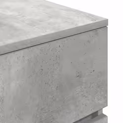 vidaXL Bedside Cabinet Grey Sonoma 39x35x65 cm Engineered Wood bedside table - concrete grey, 1 pcs - Additional view 9