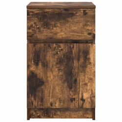 vidaXL Bedside Cabinet Grey Sonoma 39x35x65 cm Engineered Wood bedside table - smoked oak, 1 pcs - Additional view 5