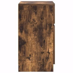 vidaXL Bedside Cabinet Grey Sonoma 39x35x65 cm Engineered Wood bedside table - smoked oak, 1 pcs - Additional view 6