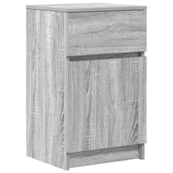 vidaXL Bedside Cabinet Grey Sonoma 39x35x65 cm Engineered Wood bedside table - grey sonoma, 1 pcs