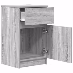 vidaXL Bedside Cabinet Grey Sonoma 39x35x65 cm Engineered Wood bedside table - grey sonoma, 2 pcs - Additional view 5