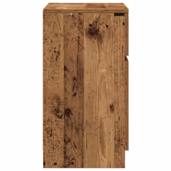 vidaXL Bedside Cabinet Grey Sonoma 39x35x65 cm Engineered Wood bedside table - old wood, 1 pcs - Additional view 6