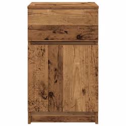 vidaXL Bedside Cabinet Grey Sonoma 39x35x65 cm Engineered Wood bedside table - old wood, 2 pcs - Additional view 6