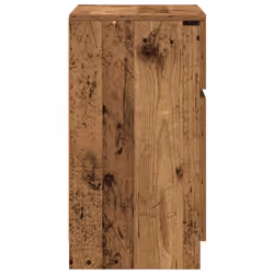 vidaXL Bedside Cabinet Grey Sonoma 39x35x65 cm Engineered Wood bedside table - old wood, 2 pcs - Additional view 7